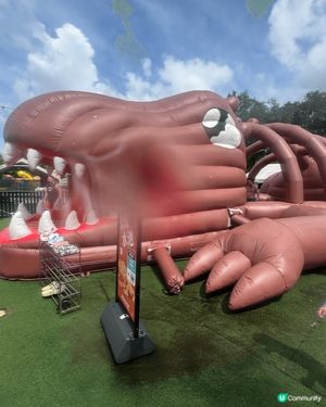 夏日炎炎，梗係去玩水啦，位於大尾篤既恐龍水上樂園，一個價錢包