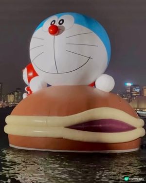 期間限定‼️多啦A夢、芝麻街巨型充氣現身維港📸