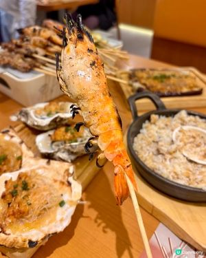 放工約左朋友聚下🗣️
去左新市城廣場小野人

有多款串燒�