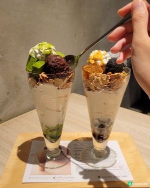 抹茶控必試！芭菲三重奏🍵🍫😋