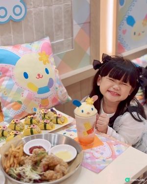 Saniro人氣可愛Usahana彩虹兔期間限定主題餐廳打卡