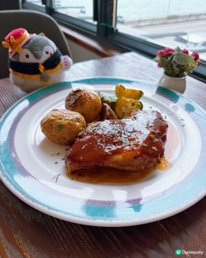 堅尼地城海景法餐，慢活享受！🌊☀️ 悠閒午餐推介！😋