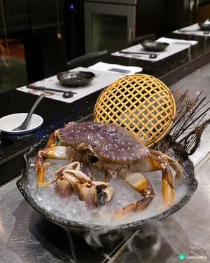 鐵板燒原隻蟹+北海道A5和牛