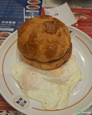 四寶食堂常餐🤤！菠蘿油勁正😋！ #早餐 #午餐 #常餐