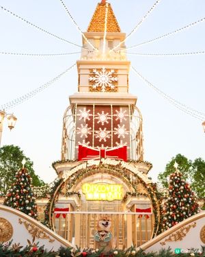 愉景灣 北  聖誕燈飾好靚 日與夜