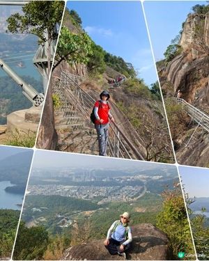 【深圳坪山10號橋至園山風景區正門行山篇】打鼓嶂、深圳版千島湖、鵝公髻、深圳版張家界😅🥰一綫天