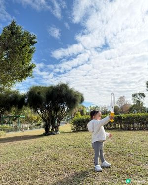 藍天白雲去佐敦谷公園玩啦