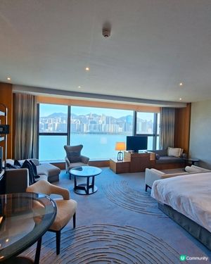 ✨staycation推介☺️五星級嘉里酒店😍超豪華海景房