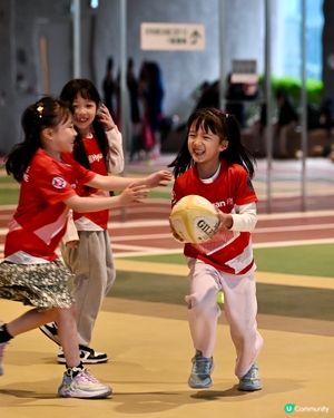 小型非撞式欖球班🏈場地唔使日曬雨淋！專業教練指導！