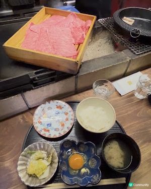 福岡。天神小巷 1800yen 但馬太田牛壽喜燒午餐