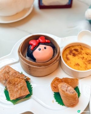 香港迪士尼｜重新開業的廣場飯店✨ 迪士尼公主點心+中式晚餐