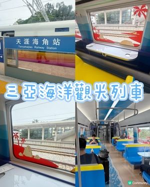 🚂【三亞隱藏版絕景交通】從鳳凰機場出發！搭上「夢幻海洋列車」