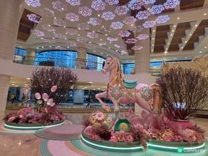 香港/‼️金鐘太古廣場夢幻馬年庭園 🌸🐎✨  