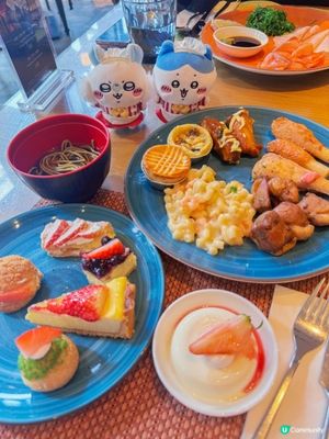 酒店自助餐下午茶｜採用士多啤梨製作的鹹、甜點