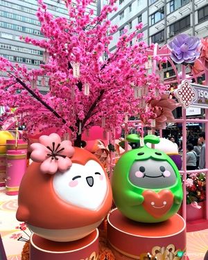 粉紅櫻花打卡熱點！🌸 尖沙咀iSquare商場新春打卡位🌸🎉
