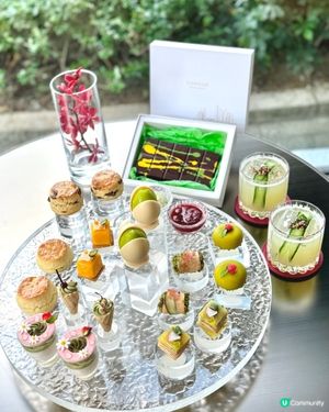 開心果控必試！💚 港麗酒店樂聚廊下午茶 🍰