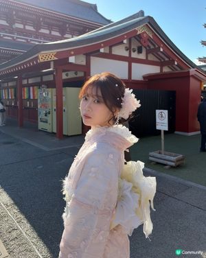 First try和服😙但係冬天着真係好凍🥶🥶 