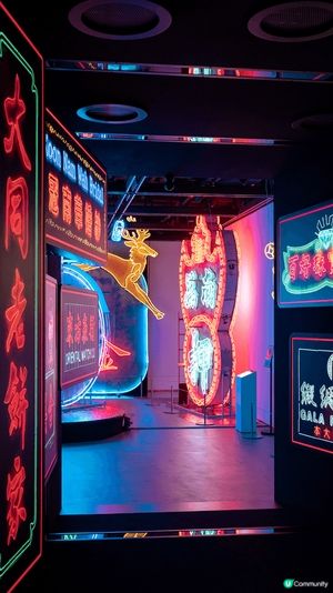 「璀璨霓虹(Luminous Neon)」霓虹燈展覽 拍攝技