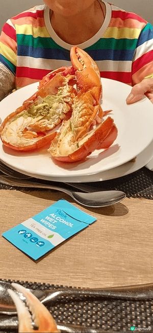 誠意分享海洋公園萬豪酒店-海灣餐廳的自助晚餐，鮮味彈牙的龍蝦