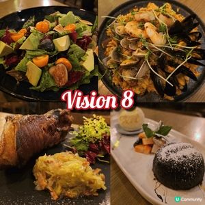今晚喺 荃灣西式餐廳Vision 8 嘆咗一餐滿足嘅晚餐，環
