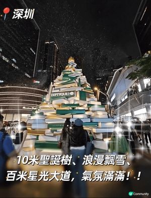 聖誕來臨，深圳也有好多商場有美美的聖誕裝飾 😍。

這次來