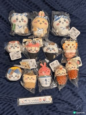 最鐘意 Chiikawa 嘅壽司系列，每一隻嘅造型都相當可愛