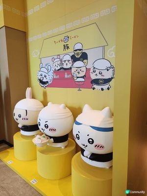 無論是餐廳還是商場，都有好多chiikawa為主題嘅打卡位。