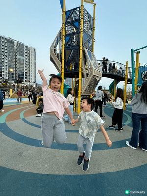將軍澳南公園兒童遊樂場已經開放啦！經過咗啱啱開放嘅超多人日子