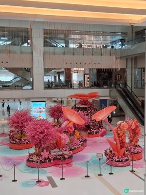 沙田新城市廣場2026年賀年以「花開結緣・風生水起」為主題，