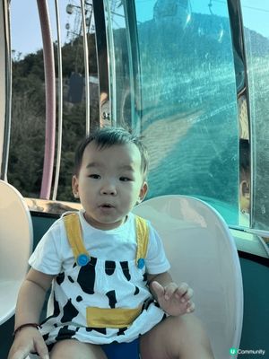 去海洋公園睇動物，仲坐左纜車，玩左好多機動遊戲
長隆放電假