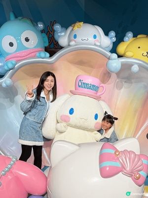 早前同女兒一齊去海洋公園搵Sanrio角色啊，女兒最鍾意玉桂