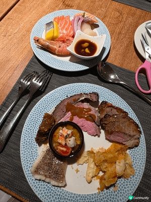 我好鍾意朗廷酒店The Food Gallery嘅海鮮自助晚