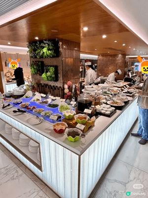 這次去嘗了香港百樂酒店的自助午餐，主題是藥膳料理
冷盤有沙律