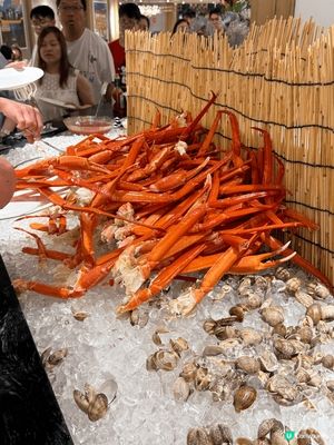 第一次帶仔仔食buffet揀左左位於沙田帝都酒店的柏麗，平日