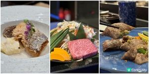 誘人油花。宮崎A5和牛御膳