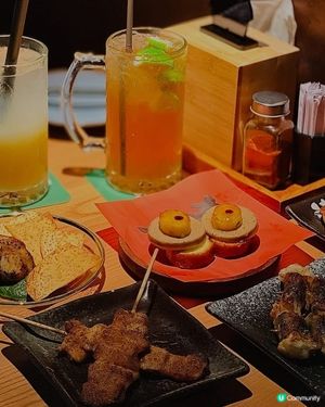 🍖人生得意須盡歡，食住串燒飲啤酒🍻