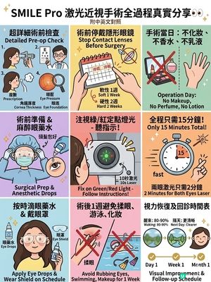 15分鐘告別眼鏡!SMILE Pro手術全公開👀