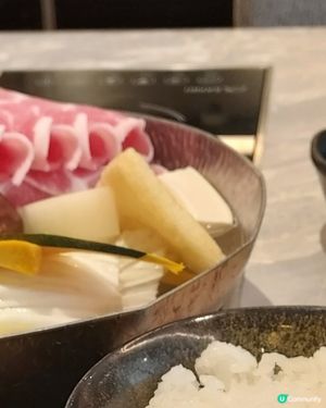 牛角I人前，有飯，有饮品，有飯，太飽了。