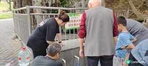 深圳地鐵12線中山公園站往中山公園內水源。