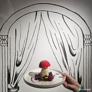 黑白視覺與打卡美食的結合