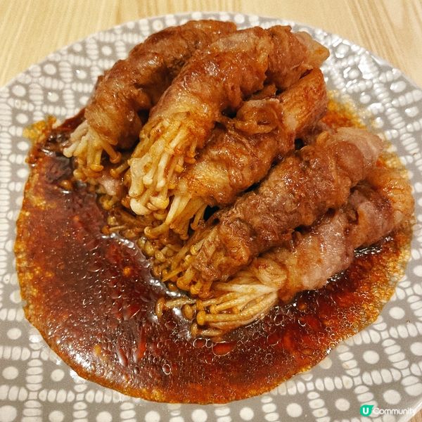 醬油金菇肥牛卷