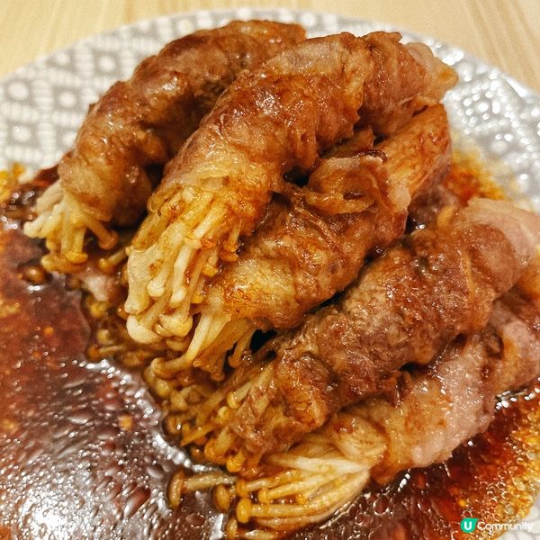 醬油金菇肥牛卷