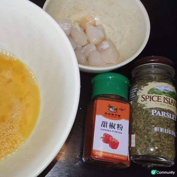 帶子炒滑蛋 stir fry scallops with e...