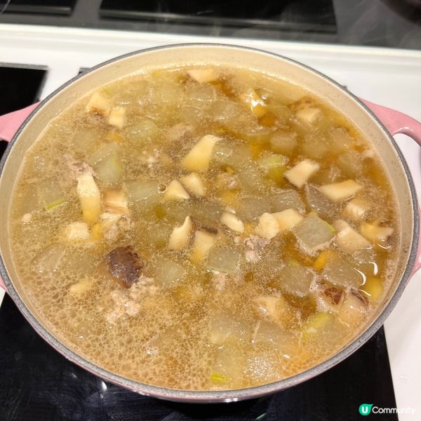 瑤柱冬菇肉碎冬瓜粒湯
