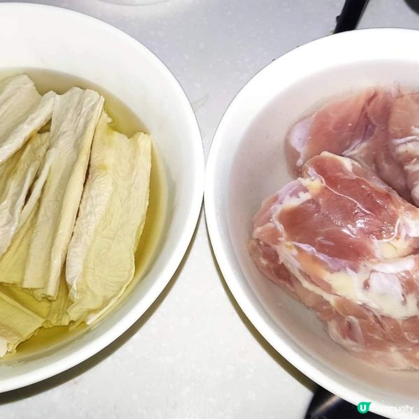 支竹燒汁雞扒 Teriyaki chicken with b...