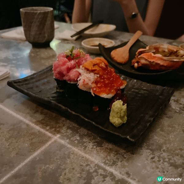 日本居酒屋魚治！滿足壽司，拖羅、海膽、三文魚子多到滿瀉，認真...
