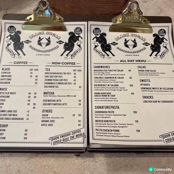 呢間 Black Sugar Coffee咖啡定食物都好岀色...