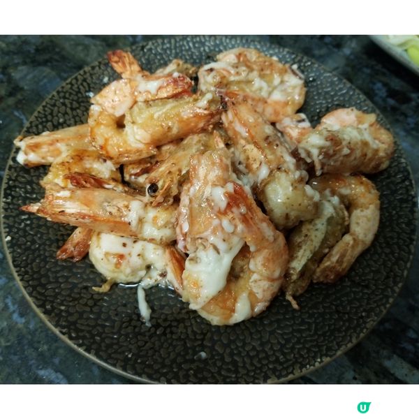 晚餐 : 京蔥炒肉片 奇妙醬拌大蝦 薑汁芥蘭苗