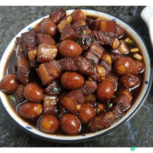 紅燒肉 馬拉盞炒油麥菜苗