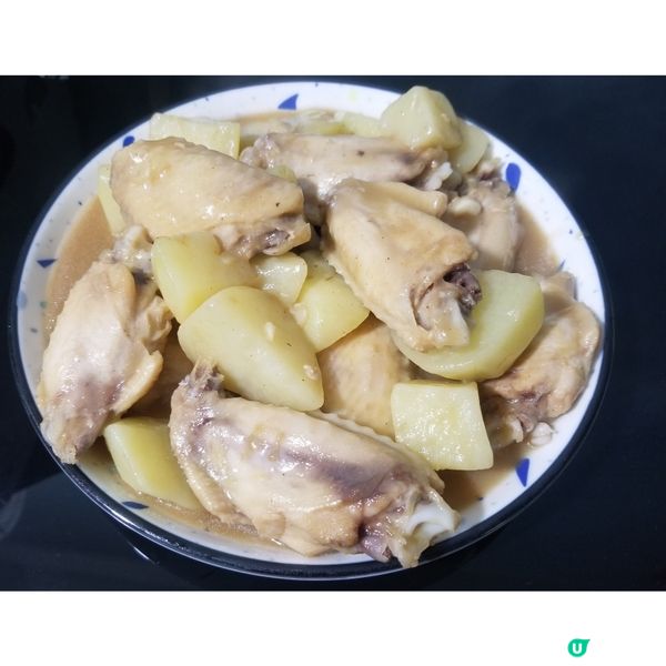 薯仔炆雞翼 煙肉炒椰菜